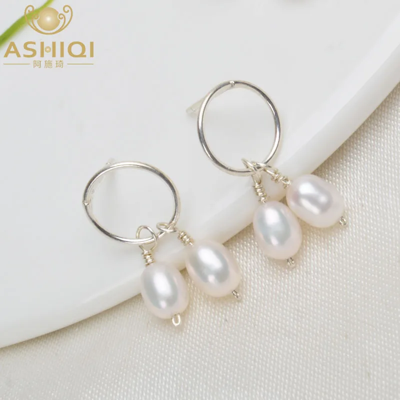 ASHIQI Natural Freshwater Pearl Earrings Real 925 Sterling Silver Stud Earring for Women Handmade pearl Jewelry Fine Gift
ASHIQI Natural Freshwater Pearl Earrings Real 925 Sterling Silver Stud Earring for Women Handmade pearl Jewelry Fine Gift