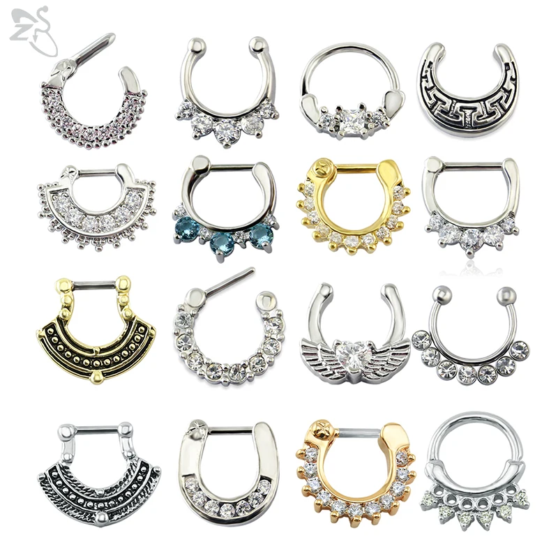 ZS 16g Nose Rings&Studs Septum Clicker Nose Ring Piercings Nez Crystal Round Shape Indian Septum Clicker Helix Piercing Nostril
ZS 16g Nose Rings&Studs Septum Clicker Nose Ring Piercings Nez Crystal Round Shape Indian Septum Clicker Helix Piercing Nostril
