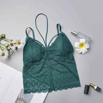 Women Summer Crop Top Lace Strap Wrapped Chest Shirt Top Ladies Camisole Bralett 
Women Summer Crop Top Lace Strap Wrapped Chest Shirt Top Ladies Camisole Bralett