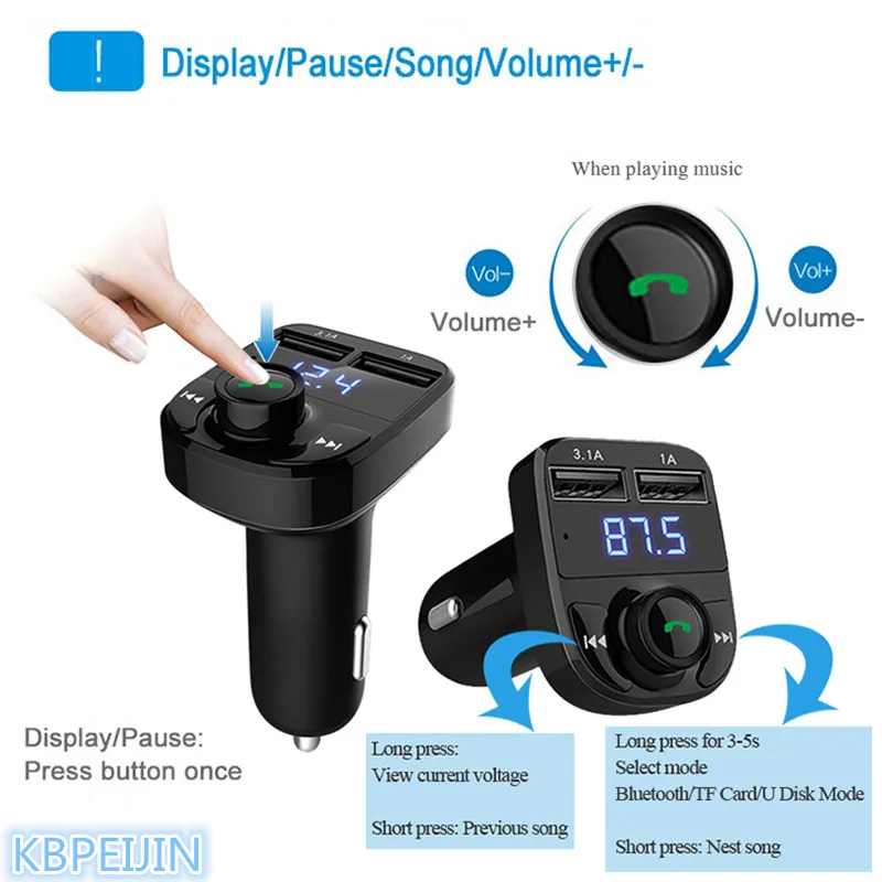 Bluetooth Car Kit FM Transmitter Handfree Dual USB Car Charger styling for Cadillac srx cts ats escalade sts dts bls accessories
Bluetooth Car Kit FM Transmitter Handfree Dual USB Car Charger styling for Cadillac srx cts ats escalade sts dts bls accessories