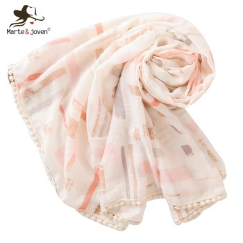 Marte&Joven Fashion Lace Fringes Light Beige Scarf for Women Elegant Geometric Spring Autumn Scarves Stole Oversize Shawl Female
Marte&Joven Fashion Lace Fringes Light Beige Scarf for Women Elegant Geometric Spring Autumn Scarves Stole Oversize Shawl Female