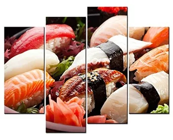4 Panels Framed Food sushi Painting Canvas Wall Art Picture Home Decoration Living Room Canvas Print Modern Painting
4 Panels Framed Food sushi Painting Canvas Wall Art Picture Home Decoration Living Room Canvas Print Modern Painting