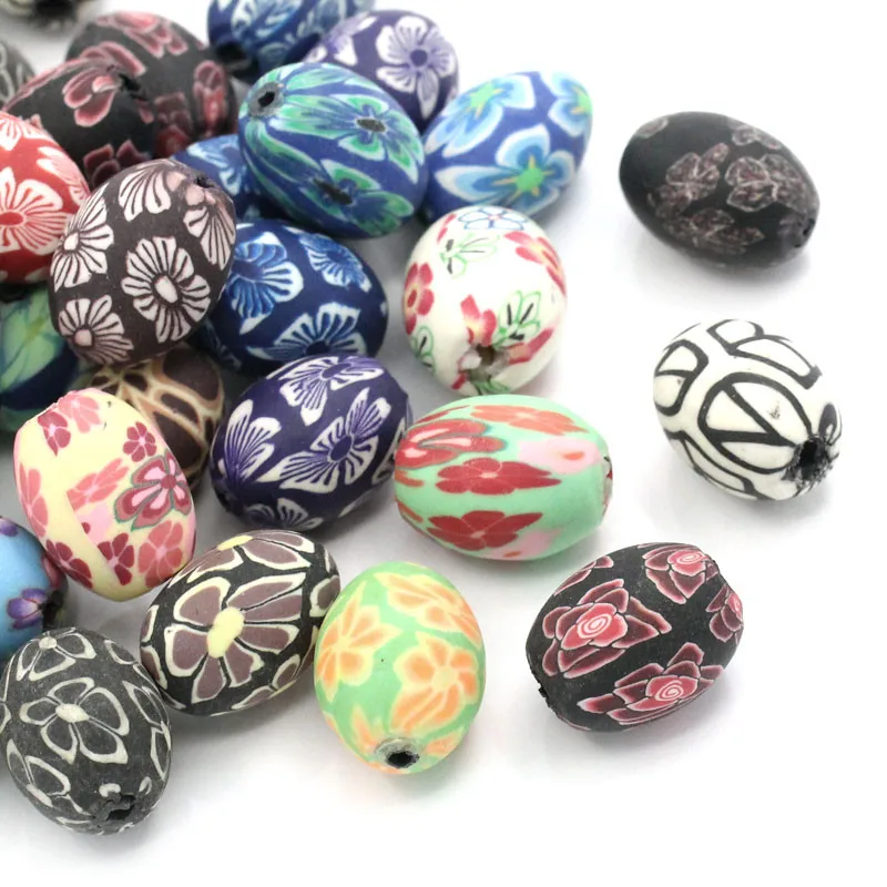 Doreen Box Polymer Clay Oval Spacer Beads Flower Pattern Multicolor At Random About 17mm x 13mm, Hole: Approx 2mm, 50 PCs
Doreen Box Polymer Clay Oval Spacer Beads Flower Pattern Multicolor At Random About 17mm x 13mm, Hole: Approx 2mm, 50 PCs
