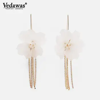 Vedawas ZA Flower Drop Earrings Boho Pendiectes Long Crystal Tassel Earrings for Women Beach Jewelry Oorbellen xg3221
Vedawas ZA Flower Drop Earrings Boho Pendiectes Long Crystal Tassel Earrings for Women Beach Jewelry Oorbellen xg3221