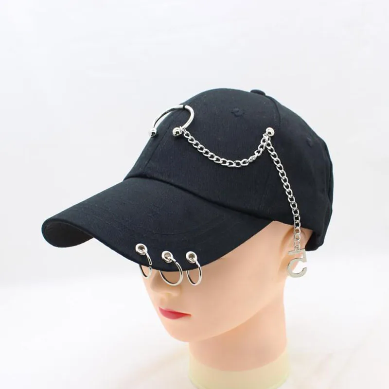 wholesale men's women's novelty cap new hat handmade chains with brim rings pattern white black outdoor unisex casual casquette
wholesale men's women's novelty cap new hat handmade chains with brim rings pattern white black outdoor unisex casual casquette