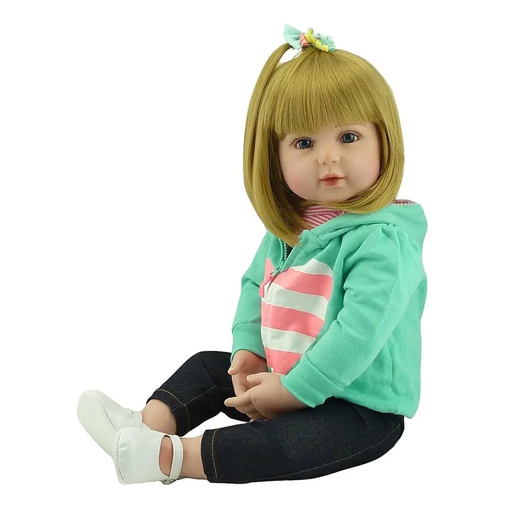 NPK Doll Reborn 47/60cm Soft Touch Silicone Reborn Baby Dolls Vinyl Toys Big Dolls For Girls Baby Dolls With Blond hair
NPK Doll Reborn 47/60cm Soft Touch Silicone Reborn Baby Dolls Vinyl Toys Big Dolls For Girls Baby Dolls With Blond hair