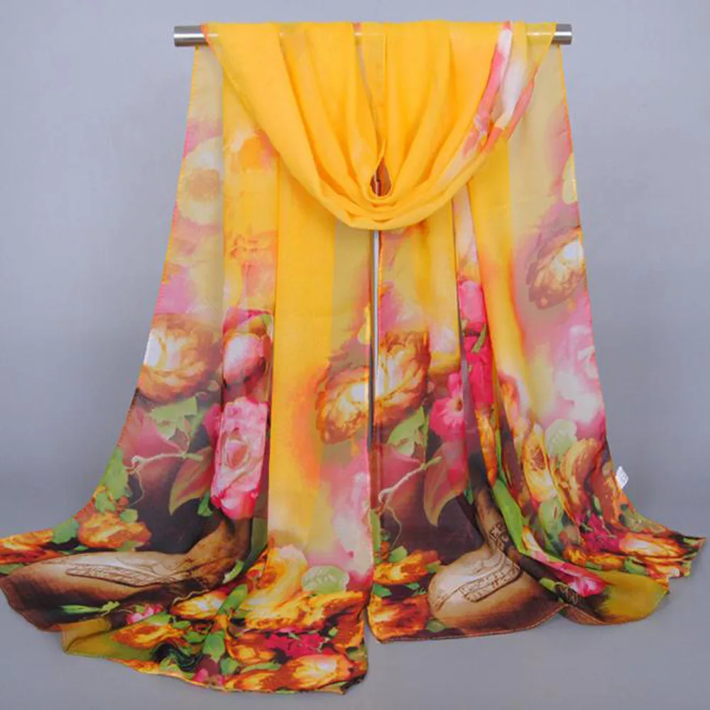 Casual Female Long Soft Wrap Shawl Scarves Women Flower Printing Fashion Scarves Ladies Elegant bufandas invierno mujer
Casual Female Long Soft Wrap Shawl Scarves Women Flower Printing Fashion Scarves Ladies Elegant bufandas invierno mujer