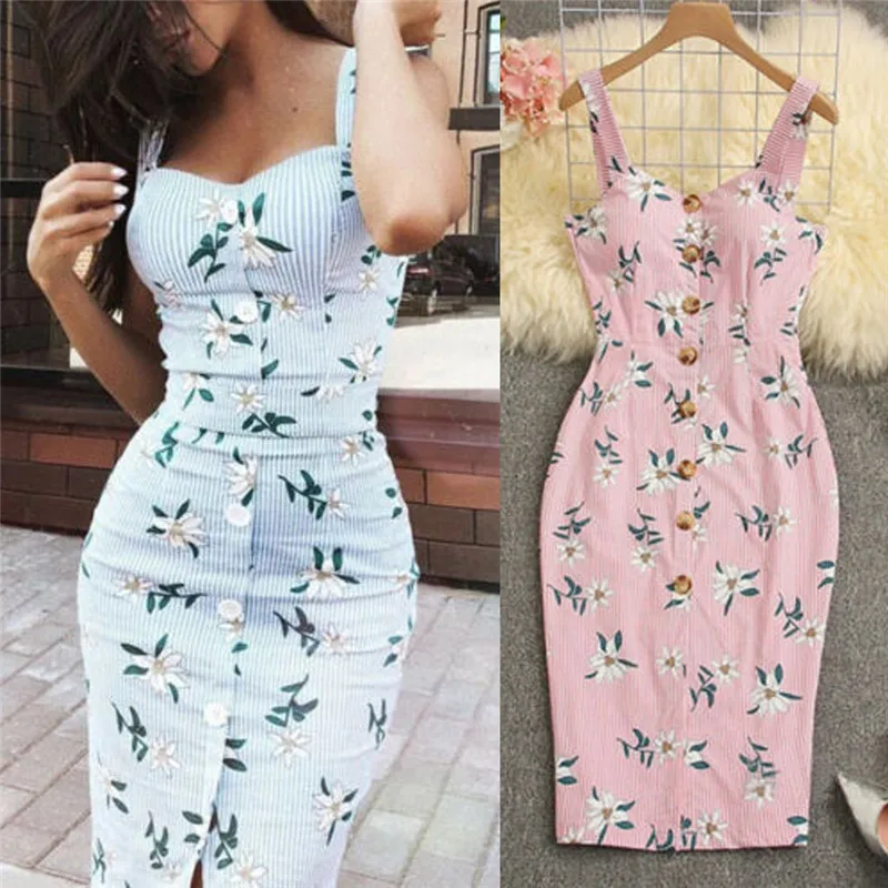 New Fashion Womens Summer Sleeveless Sheath Dress Ladies Floral Printed Short Dresses Beach Style Skinny Sundresses Bohemian
New Fashion Womens Summer Sleeveless Sheath Dress Ladies Floral Printed Short Dresses Beach Style Skinny Sundresses Bohemian