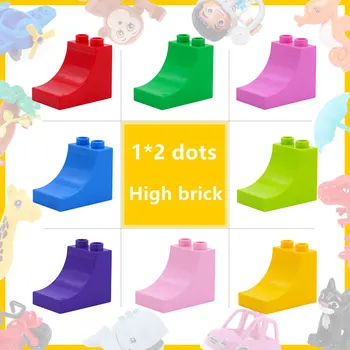 Classic Basic brick Compatible With DuploINGlys Large Particle Building Blocks Parts 1*2 dots arc high brick toys for Children
Classic Basic brick Compatible With DuploINGlys Large Particle Building Blocks Parts 1*2 dots arc high brick toys for Children