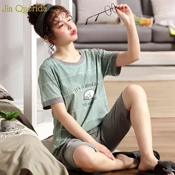 Women Lingerie Clothes 2019 New Fashion Home Wear Clothing Summer Short Sleeves Over Knees Pants Plus Size Loungewear for Women
Women Lingerie Clothes 2019 New Fashion Home Wear Clothing Summer Short Sleeves Over Knees Pants Plus Size Loungewear for Women