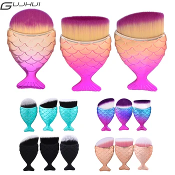 GUJHUI Cosmetic Fish Tail Makeup Brushes Powder Foundation Contour Blush Highlight Fish Scales Make Up Brush Set Professional
GUJHUI Cosmetic Fish Tail Makeup Brushes Powder Foundation Contour Blush Highlight Fish Scales Make Up Brush Set Professional
