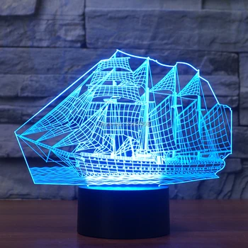 3d sailboat design colorful night light 7 Changing Colors touch switch USB LED Lamp for home hotel club decor or gift
3d sailboat design colorful night light 7 Changing Colors touch switch USB LED Lamp for home hotel club decor or gift