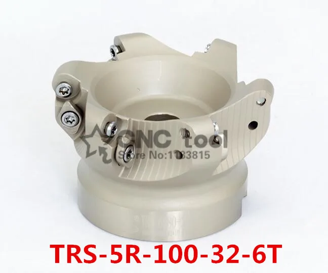 TRS 5R-100-32-6T Face End Milling Cutter Indexable Flat Roughing Cutting ,CNC Milling Cutter
TRS 5R-100-32-6T Face End Milling Cutter Indexable Flat Roughing Cutting ,CNC Milling Cutter