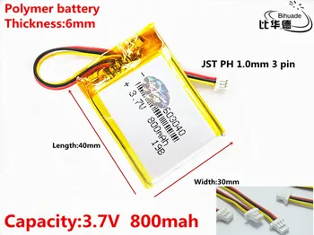 JST PH 1.0mm 3 pin Good Qulity 3.7V,800mAH 603040 Polymer lithium ion / Li-ion battery for tablet pc BANK,GPS,mp3,mp4 
JST PH 1.0mm 3 pin Good Qulity 3.7V,800mAH 603040 Polymer lithium ion / Li-ion battery for tablet pc BANK,GPS,mp3,mp4
