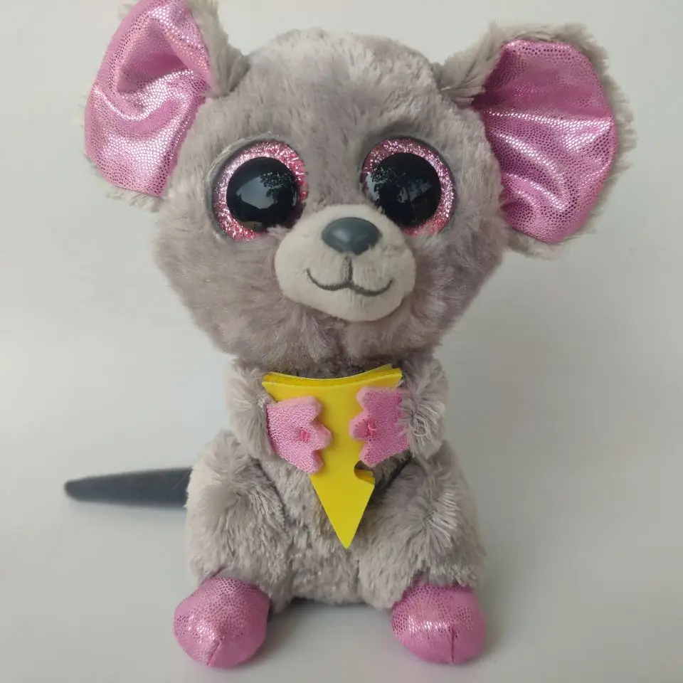 SQUEAKER MOUSE WITH CHEESE TY 1PC 15CM 6" BIG EYE Plush Toys Stuffed animals KIDS TOYS GIFT CHILDREN GIFT Decor
SQUEAKER MOUSE WITH CHEESE TY 1PC 15CM 6" BIG EYE Plush Toys Stuffed animals KIDS TOYS GIFT CHILDREN GIFT Decor