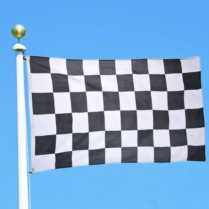 1 Pcs 90*150cm 3*5ft Car Racing Flag Black and White Plaid Banner Racing Checkered Flags for Motorsport Racing Home Decor
1 Pcs 90*150cm 3*5ft Car Racing Flag Black and White Plaid Banner Racing Checkered Flags for Motorsport Racing Home Decor