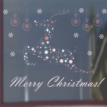 Merry Christmas Deer Snowflake Wall Stickers Home Decor Living Room Store Window Decoration New Year Decor Decals Pvc Mural Art
Merry Christmas Deer Snowflake Wall Stickers Home Decor Living Room Store Window Decoration New Year Decor Decals Pvc Mural Art