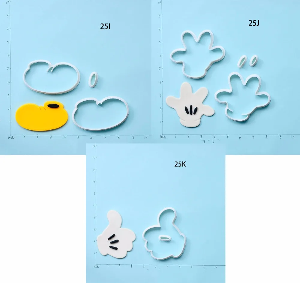 Cartoon series Mouse Shoes And Hand Design Cookie Cutter Custom Made 3D Printed Fondant Cupcake Moulds Cake Decoration Tool
Cartoon series Mouse Shoes And Hand Design Cookie Cutter Custom Made 3D Printed Fondant Cupcake Moulds Cake Decoration Tool