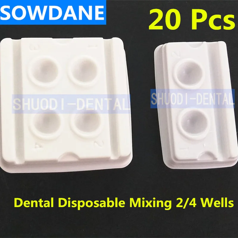 20 pcs Dental Supply Resin Adhesive Disposable Mixing Holes Trays Porcelain Mixing Dental Mixing 2/4 Wells Model White Lab
20 pcs Dental Supply Resin Adhesive Disposable Mixing Holes Trays Porcelain Mixing Dental Mixing 2/4 Wells Model White Lab