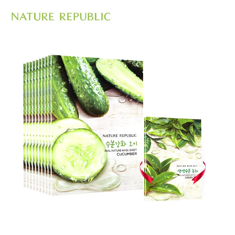 korean Facial Mask Nature Republic Sheet Mask Cucumber Moisturizing Oil Control Blackhead Remover Wrapped Mask Face Care
korean Facial Mask Nature Republic Sheet Mask Cucumber Moisturizing Oil Control Blackhead Remover Wrapped Mask Face Care