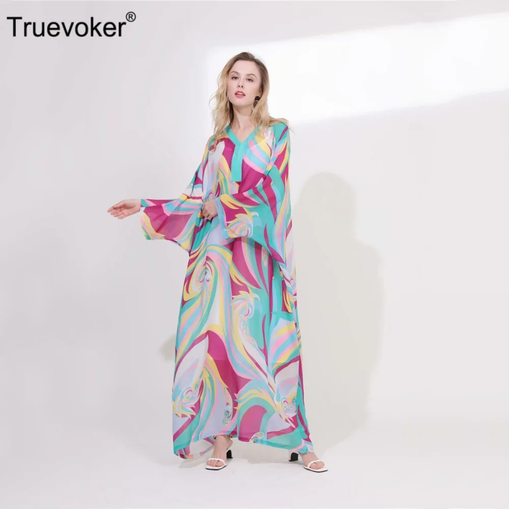 Truevoker Designer Maxi Long Vocation Boho Dress Women's Colorful Abstract Printed loose Resort Holiday Robe Femme Ete 2 Colors
Truevoker Designer Maxi Long Vocation Boho Dress Women's Colorful Abstract Printed loose Resort Holiday Robe Femme Ete 2 Colors
