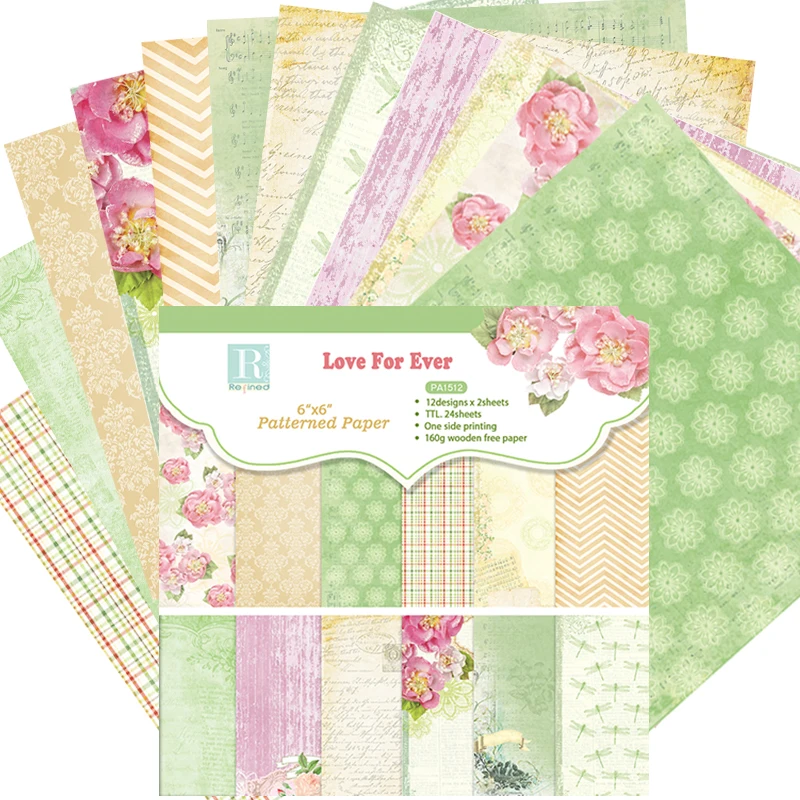 24pcs 6" Single-side Love for ever pattern creative papercraft art paper handmade scrapbooking kit set books
24pcs 6" Single-side Love for ever pattern creative papercraft art paper handmade scrapbooking kit set books