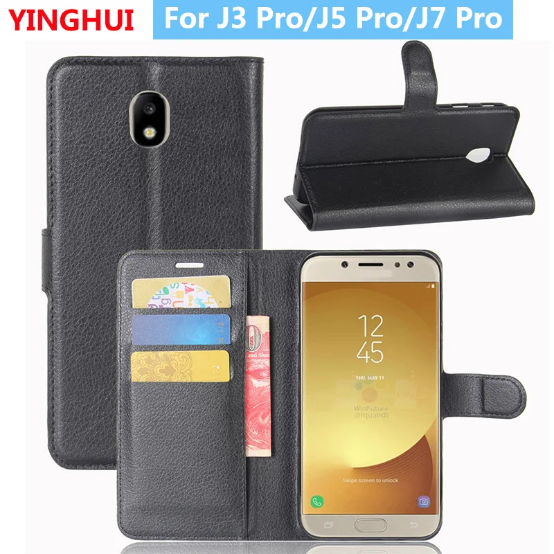 For Samsung J7 J3 Pro Flip Leather Phone Case for Samsung Galaxy J5 Pro Book Style Wallet Card Slot Stand Flip Protective Case
For Samsung J7 J3 Pro Flip Leather Phone Case for Samsung Galaxy J5 Pro Book Style Wallet Card Slot Stand Flip Protective Case