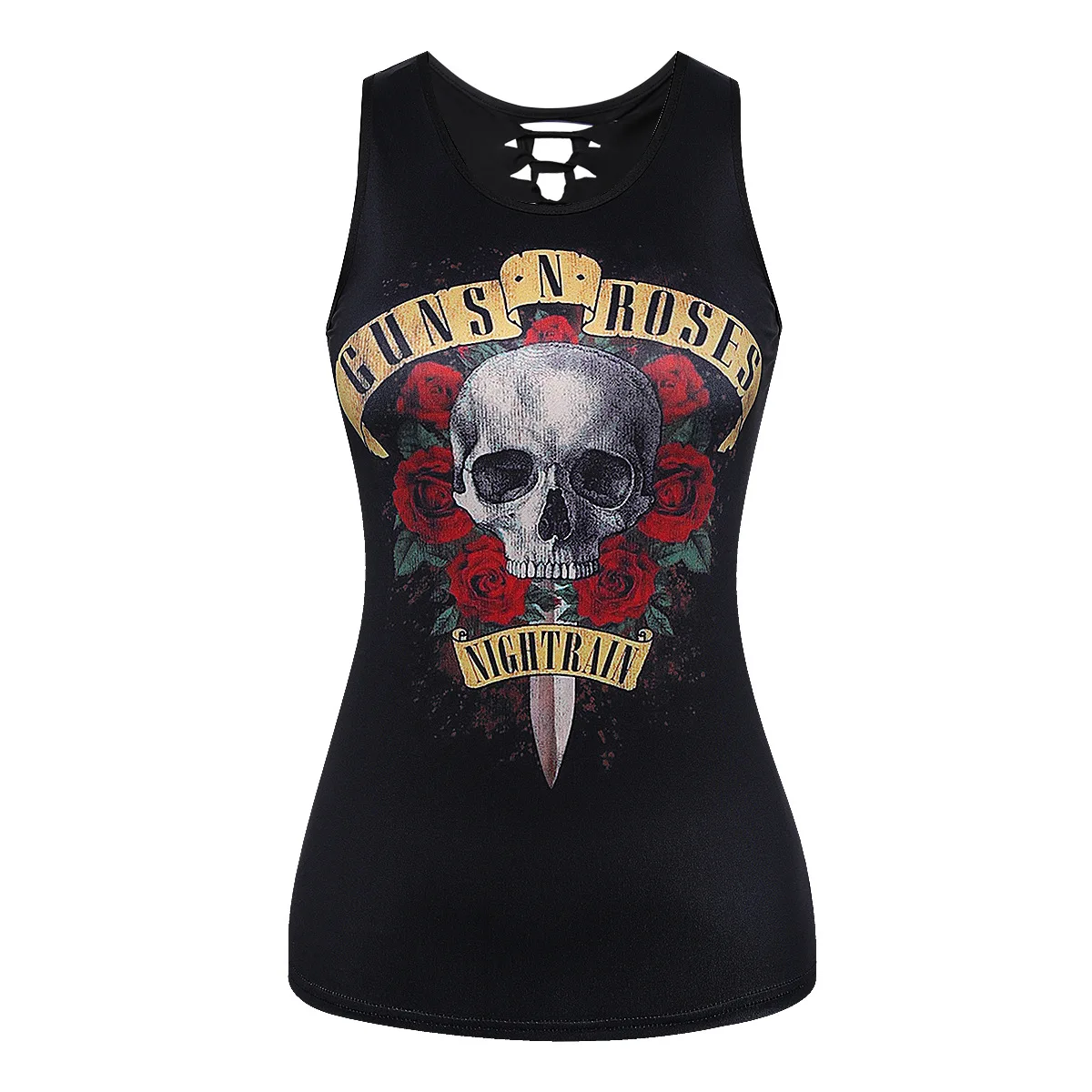 2019 New Cool Punk Women's T Shirt Summer Printed Sleeveless Tops Shirts Skull Prints Back Hollow Casual Vest 19 style
2019 New Cool Punk Women's T Shirt Summer Printed Sleeveless Tops Shirts Skull Prints Back Hollow Casual Vest 19 style