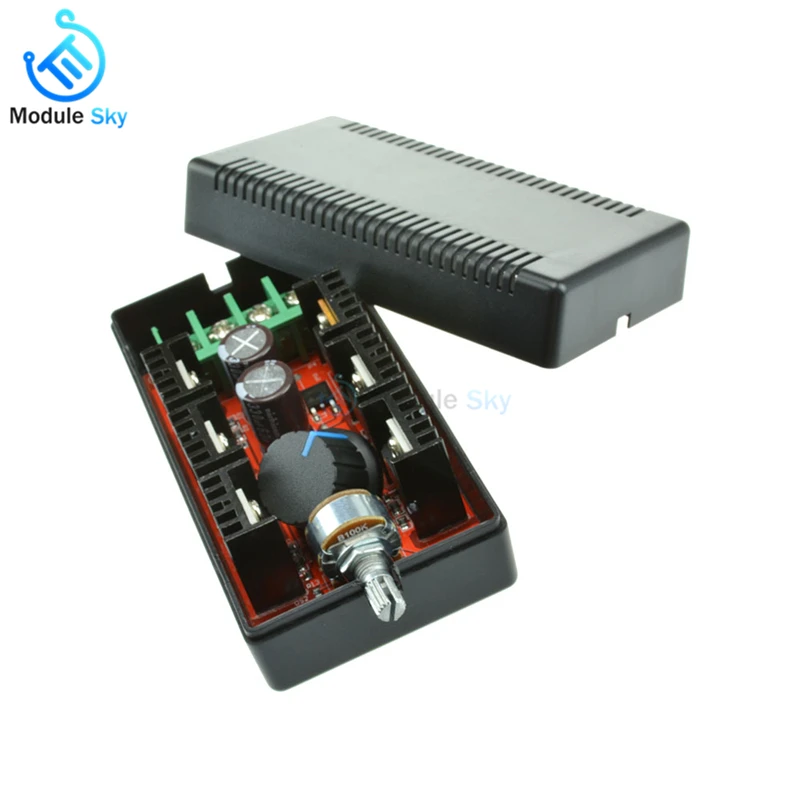 Mini 9-50V PWM Motor Speed Controller Module 2000W 40A Adjustable Speed Regulator Control Governor Switch with housing shell
Mini 9-50V PWM Motor Speed Controller Module 2000W 40A Adjustable Speed Regulator Control Governor Switch with housing shell