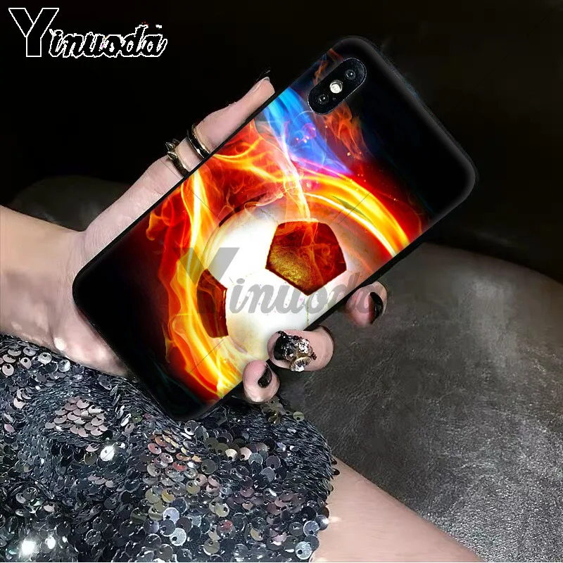 Fire Football Soccer Ball