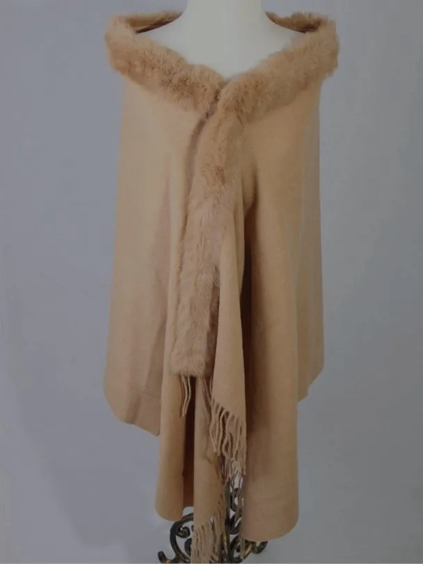 Free Shipping Camel Winter Fashion Ladies' 100% Wool Cashmere Rabbit Fur Shawl Scarf Thick Warm Wrap SY-10
Free Shipping Camel Winter Fashion Ladies' 100% Wool Cashmere Rabbit Fur Shawl Scarf Thick Warm Wrap SY-10