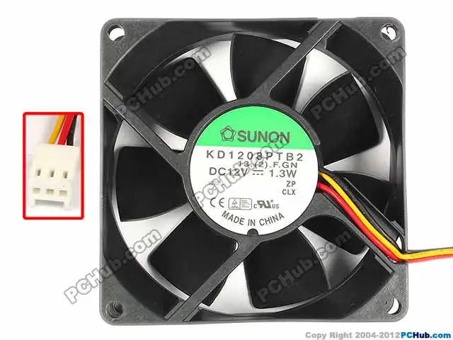 SUNON KD1208PTB2 13.(2).F.GN серверный охлаждающий вентилятор постоянного тока 12 В 1,3 Вт 80x80x25 мм 3-проводной
SUNON KD1208PTB2 13.(2).F.GN серверный охлаждающий вентилятор постоянного тока 12 В 1,3 Вт 80x80x25 мм 3-проводной