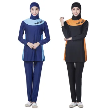 2pcs Set Muslim Women Diving Suit Modest Swimwear Swimsuits Hijab Long Sleeve Tops and Pants Outfits Elegant Women Swimsuits
2pcs Set Muslim Women Diving Suit Modest Swimwear Swimsuits Hijab Long Sleeve Tops and Pants Outfits Elegant Women Swimsuits