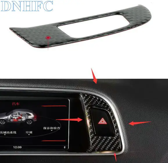DNHFC car styling 1PC Car alarm flash switch decorative sequins carbon fiber style for Audi Q5 2009-2016 car accessories
DNHFC car styling 1PC Car alarm flash switch decorative sequins carbon fiber style for Audi Q5 2009-2016 car accessories