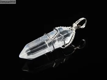 Natural Crystal Quartz Gems Stones Hexagonal Pointed Healing Reiki Chakra Wire Wrap Pendant Beads Necklace Earrings 10Pcs/Pack
Natural Crystal Quartz Gems Stones Hexagonal Pointed Healing Reiki Chakra Wire Wrap Pendant Beads Necklace Earrings 10Pcs/Pack