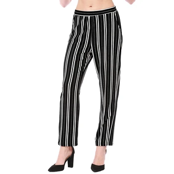 Women Retro Elastic Waist Striped Pants Ladies Summer Vintage Straight Pants Female Fashion Casual Large Size Elegant Trousers
Women Retro Elastic Waist Striped Pants Ladies Summer Vintage Straight Pants Female Fashion Casual Large Size Elegant Trousers