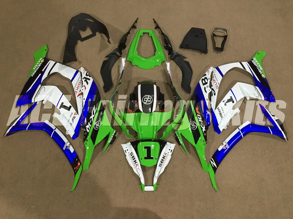 New ABS Fairings Kit Fit for kawasaki Ninja ZX-10R ZX10R 2011 2012 2013 2014 2015 fairing set 11 12 13 14 15 custom SBK 1
New ABS Fairings Kit Fit for kawasaki Ninja ZX-10R ZX10R 2011 2012 2013 2014 2015 fairing set 11 12 13 14 15 custom SBK 1