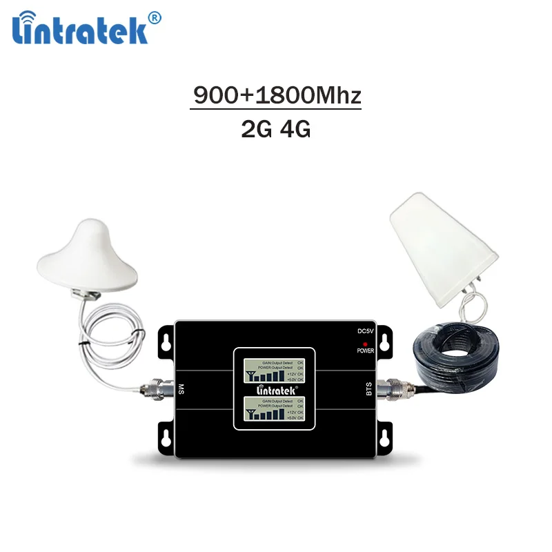 Lintratek new dual cellular repeater gsm900 lte1800 cellular signal booster 2g 4g lte cellphone signal repeater full kit #6.7 
Lintratek new dual cellular repeater gsm900 lte1800 cellular signal booster 2g 4g lte cellphone signal repeater full kit #6.7