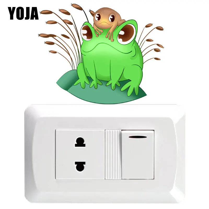 YOJA Green Cartoon Frog High-quality PVC Wall Sticker Colored Switch Decal Home Decoration 8SS1116
YOJA Green Cartoon Frog High-quality PVC Wall Sticker Colored Switch Decal Home Decoration 8SS1116