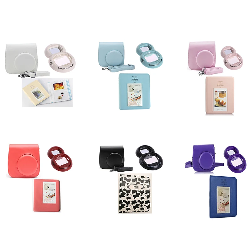 Чехол сумка из искусственной кожи для Fujifilm Instax Mini 9 8 8|Сумки фото-/видеокамеры| |
