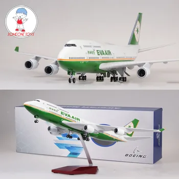 1/157 Scale 47CM Airplane Boeing B747 Aircraft Taiwan EVA AIR Airline Model Light and Wheel Diecast Plastic Resin Plane 
1/157 Scale 47CM Airplane Boeing B747 Aircraft Taiwan EVA AIR Airline Model Light and Wheel Diecast Plastic Resin Plane