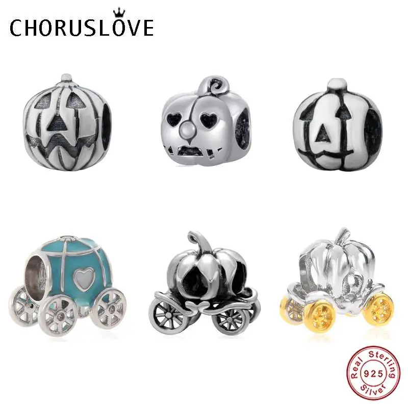 Choruslove Jack-O-Lantern Charms Authentic 925 Sterling Silver Pumpkin Coach Carriage Beads fit Pandora Halloween DIY Bracelet
Choruslove Jack-O-Lantern Charms Authentic 925 Sterling Silver Pumpkin Coach Carriage Beads fit Pandora Halloween DIY Bracelet