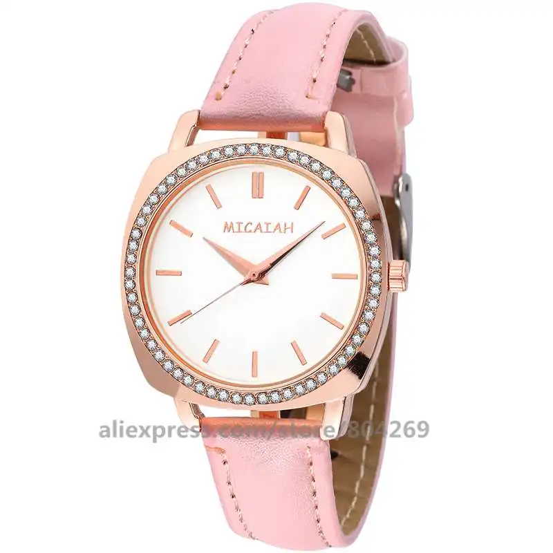 Wholesale Casual Leather Wristwatch Rhinestone Women Dress Quartz Watches Men Sport Wrist WK0034A | Наручные часы