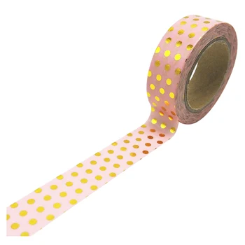 New Dots Foil Washi Tape Scrapbooking Tools Cute Decorative Love Decorative Adhesive Japanese Stationery Washi Tapes Mask (Pink)
New Dots Foil Washi Tape Scrapbooking Tools Cute Decorative Love Decorative Adhesive Japanese Stationery Washi Tapes Mask (Pink)