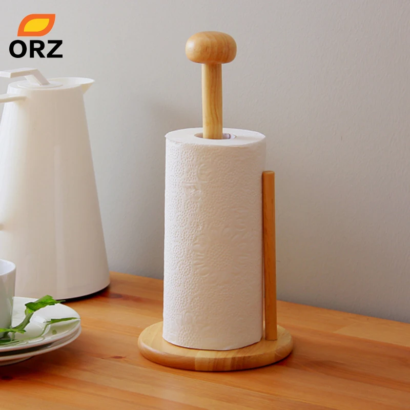 ORZ Rubber Wood Paper Towel Holder Kitchen Tissue Holder Household Roll Paper Stand Kitchen Tool
ORZ Rubber Wood Paper Towel Holder Kitchen Tissue Holder Household Roll Paper Stand Kitchen Tool