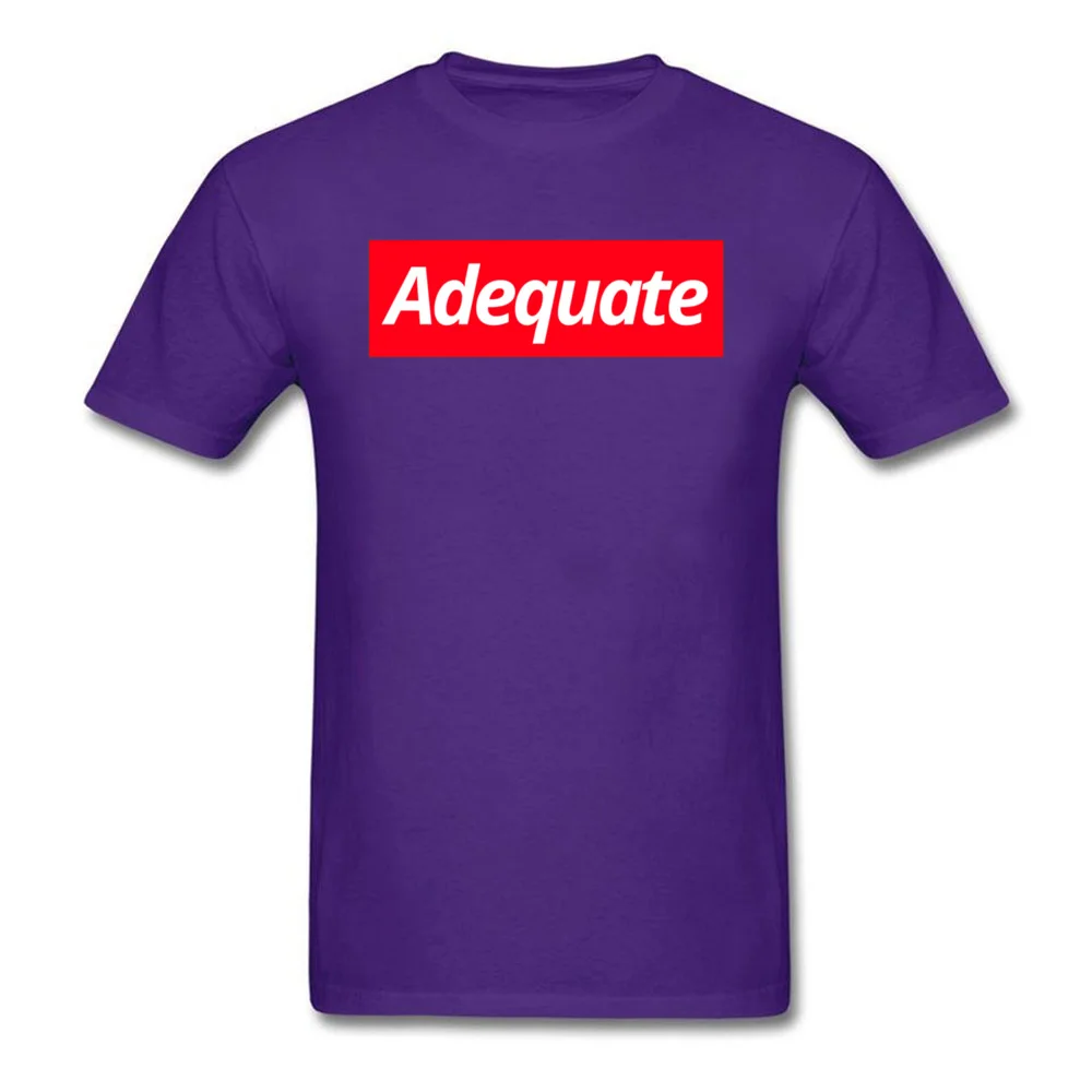 Mens T-Shirt Adequate 24234 Street Tops Shirt Cotton Fabric Round Neck Short Sleeve Design Tshirts Summer Drop Shipping Adequate 24234 purple