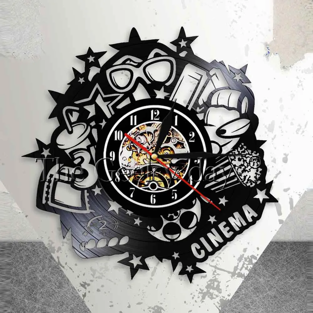 Cinema Theater Popcorn Vinyl Record Wall Clock Movie LP Wall Watch Film Vintage Art Decoration Retro 3D Wall Clock Lover Gift
Cinema Theater Popcorn Vinyl Record Wall Clock Movie LP Wall Watch Film Vintage Art Decoration Retro 3D Wall Clock Lover Gift