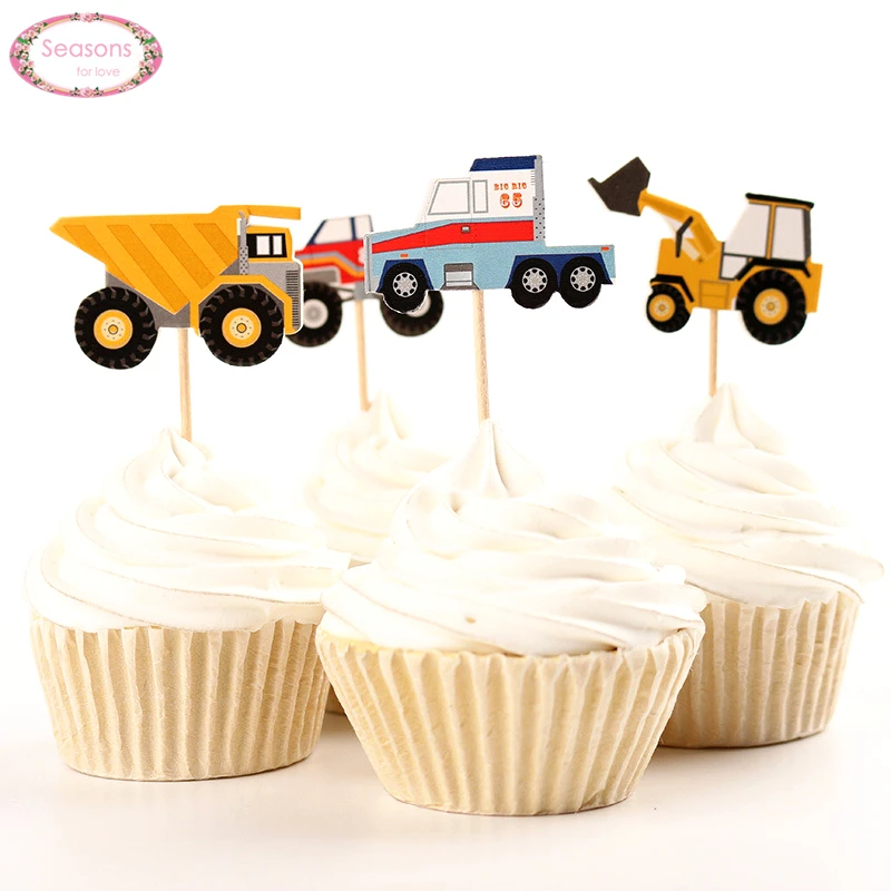 24pcs/pack Tractor Cars Paper Cupcake Toppers Cake Picks Party Supplies Favors Baby Shower Souvenirs Birthday Decoration Kids
24pcs/pack Tractor Cars Paper Cupcake Toppers Cake Picks Party Supplies Favors Baby Shower Souvenirs Birthday Decoration Kids
