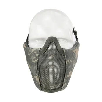 Outdoor Tactical Breathable Half Lower Face Mask Foldable Cycling Face Mask Military Protecting Steel Net Mesh Masks ST
Outdoor Tactical Breathable Half Lower Face Mask Foldable Cycling Face Mask Military Protecting Steel Net Mesh Masks ST