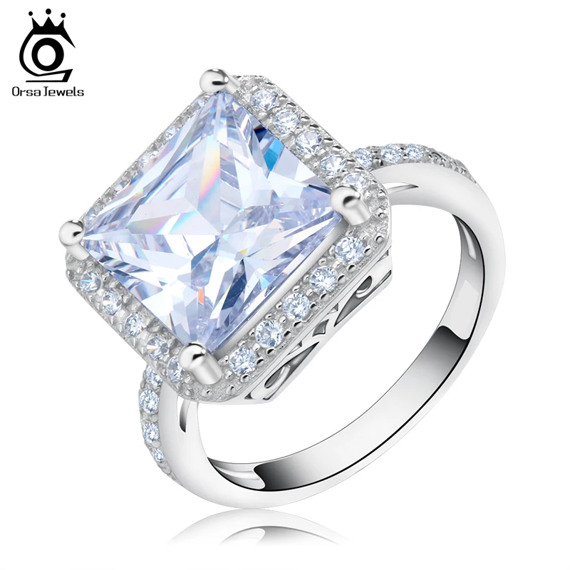 ORSA JEWELS Luxury Silver Color Female Wedding Ring With A Big Square Cut CZ Women Band Ring Wedding Anniversary Jewelry AOR97
ORSA JEWELS Luxury Silver Color Female Wedding Ring With A Big Square Cut CZ Women Band Ring Wedding Anniversary Jewelry AOR97